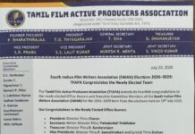 South Indian Film Writers Association (SWAN) Elections 2026–2029: TFAPA Congratulates the Newly Elected Team